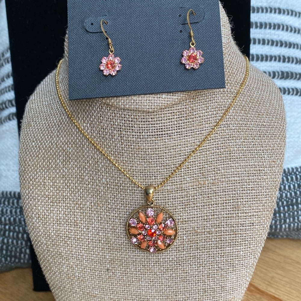 Vintage Cookie Lee Necklace/Earring Set w Tags